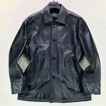 새상품급 나노 유니버스 카 코트 램 가죽 양가죽 M 사이즈 블랙