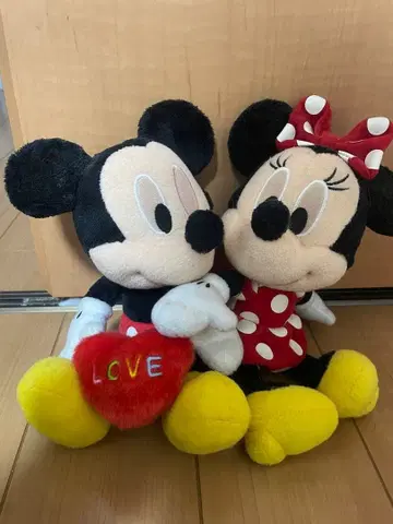 디즈니 리조트 미키 미니 페어 봉제 인형