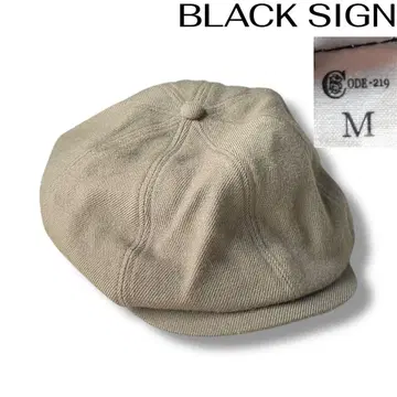 미사용품 블랙사인 헌팅 캡 가죽 사용 M
