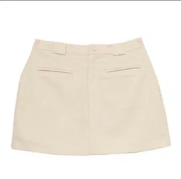 새상품 Melt the lady 백 플리츠 스커트 화이트