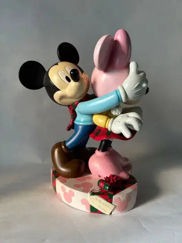 [ 미키 & 미니 ] 크리스마스 빅 피규어 디즈니 스토어 미사용 레어