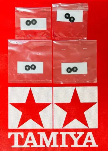 미니 사륜구동 13mm 올 알루미늄 베어링 롤러 블랙 2개입 4세트