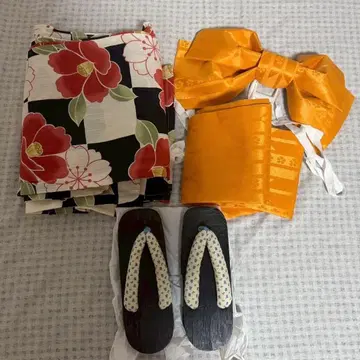 유카타 오비 일본 나막신 3종 세트