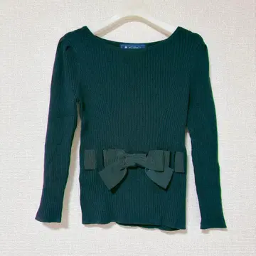 엠즈 그레이시 스테디셀러 리본 니트 네이비 38