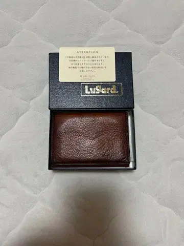 Lugard 브라운 소가죽 명함지갑 동전 지갑