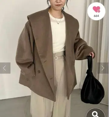 CAPRICIEUX LEMAGE 빅 옷깃 울 코트