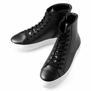 펠리코 써니 스무스 가죽 사이드 지퍼 하이컷 스니커즈 MM