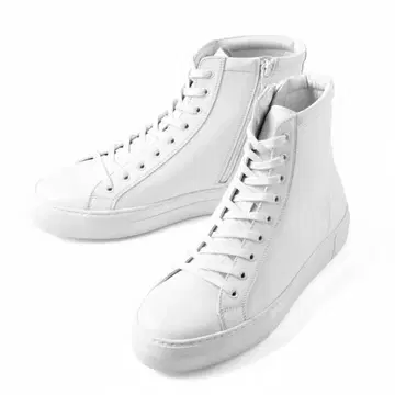 펠리코 써니 스무스 가죽 사이드 지퍼 하이컷 스니커즈 MM