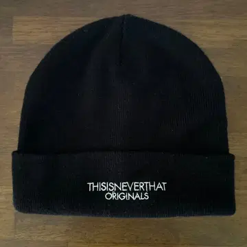 thisisneverthat 블랙 니트 모자 TN241KHWBE02