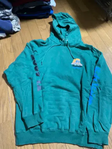 XLARGE Night Vision 그린 후드티 M