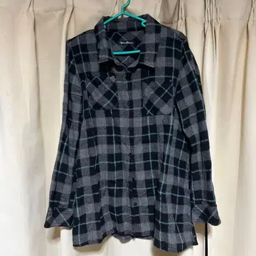 Affaire Glamour 긴팔 체크 셔츠