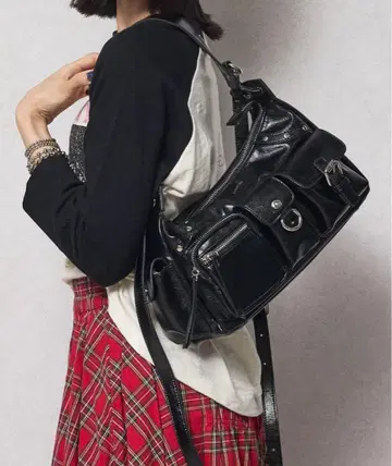 jouetie 앤티크 멀티 포켓 다기능 숄더백