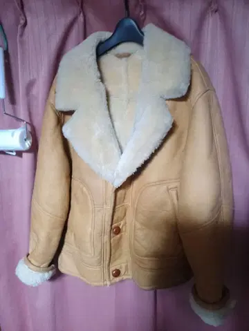 black Cobra 도서 무스탕 & 가죽 보아 옷깃 자켓