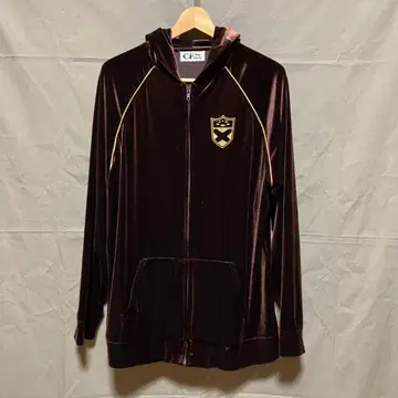 벨로아 풀 지퍼 후디 트랙 자켓 XL