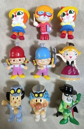 [ 단종 레어 ] 호빵맨 뮤지엄 시리즈 피규어 9체 세트 초레어