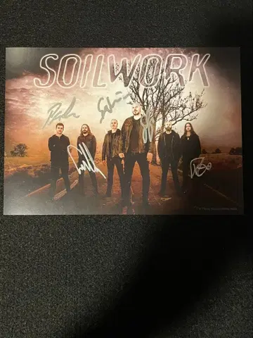 레어 SOILWORK 소일워크 친필 사인 카드