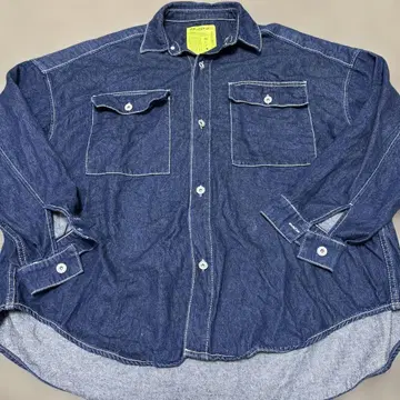 다크 네이비 FREAK'S STORE 빅 실루엣 데님 셔츠