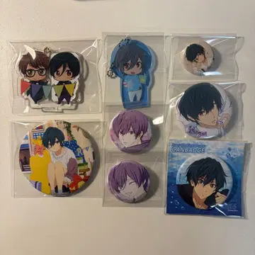 Free! 키리시마 이쿠야 캔뱃지 아크릴 키링 하이스피 벌스데이