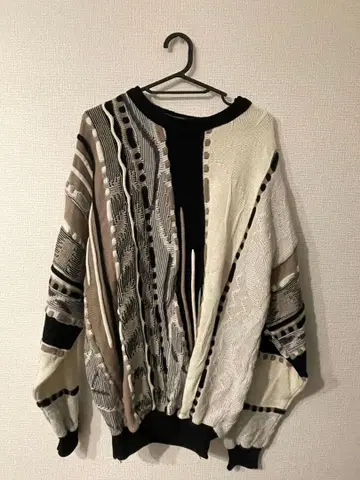 BACHRACH 90s 3D 니트 캐나다제