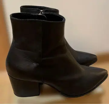 아소스 asos 가죽 블록 힐 부츠 천연 가죽 영국발 힐 약 7cm