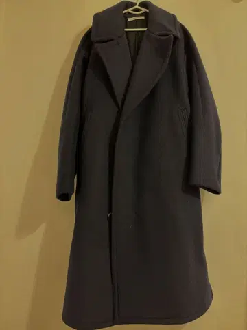 [ CURRENTAGE ] 카렌테이지 다크 네이비 울 100% 롱