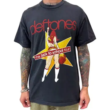 deftones 백 투 스쿨 투어 T셔츠