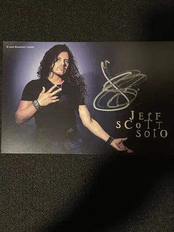 레어 제프 스캇 소토 Jeff Scott Soto 친필 사인 카드