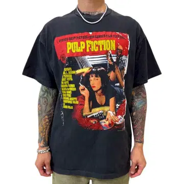 펄프 픽션 오버 사이즈 T셔츠 L 사이즈 상당