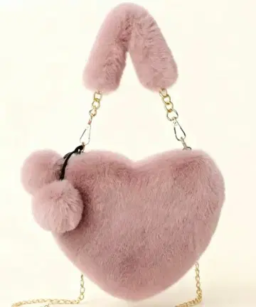 퍼 하트형 숄더백