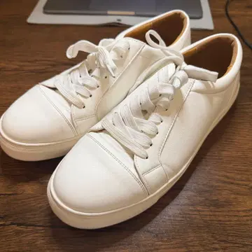 Glabella 화이트 가죽 스니커즈 내수