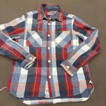 휴스턴houston 체크 무늬 플란넬 셔츠 M