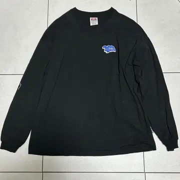 BEN DAVIS 블랙 롱 슬리브 T셔츠 M