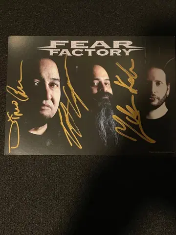 레어 Fear Factory 피아팩토리 친필 사인 카드