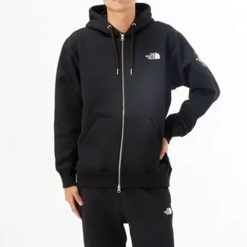 THE NORTH FACE 블랙 집업 후드티