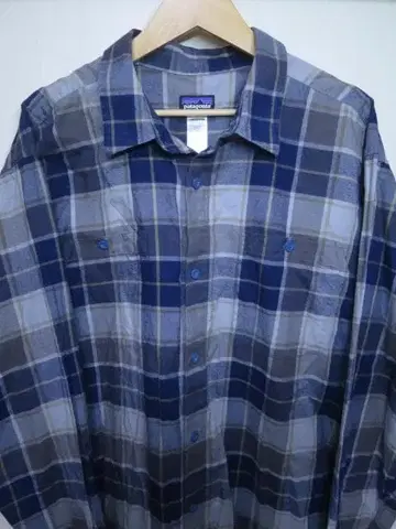 XL patagonia 오가닉 피마 코튼 셔츠 체크
