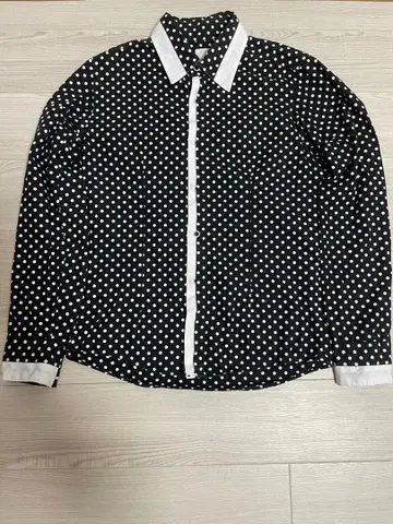 SKY-CONQUEROR 물방울 패턴 셔츠 L 사이즈