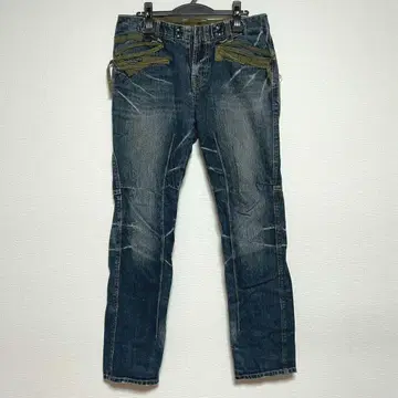y2k PPFM denim pants tech L