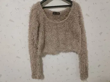 세실 맥비 CECILMcBEE 여성용 니트 상의 숏 기장