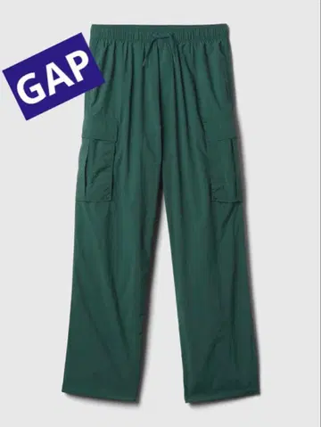 카고 팬츠 다크 그린 허리밴딩