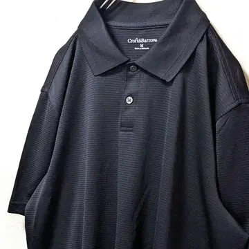 크라프트 앤 배로우 피케 셔츠 구제 의류 블랙