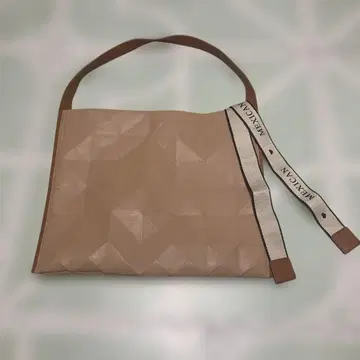 MEXICAN 지오메트릭 디자인 토트백 베이지