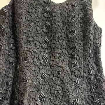 로페 시스루 전체 레이스 꽃무늬 슬리브리스 상의 ROPE