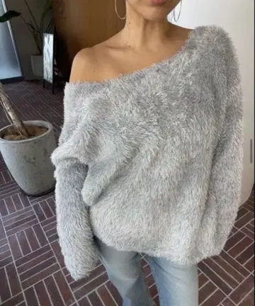 searoomlynn Holiday 2wayGlitter 샤기 풀오버