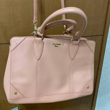 사만다 허벅지 핑크 핸드백 합성 피혁