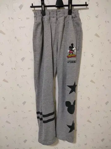 미키마우스 팬츠 바지 맨투맨 그레이 여성용 Disney