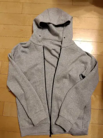 GLOBAL WORK 그레이 풀 집업 후드티 L