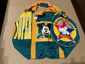 미키마우스 레트로 디즈니랜드 그린과 옐로우 컬러