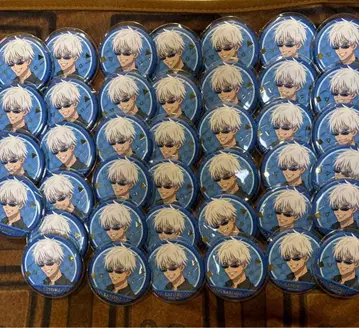 주술회전 고죠 사토루 캔뱃지 마루이 금박 40개