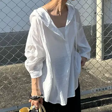 ISOOK 후드 부착 시어 셔츠 chiica select