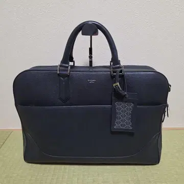 PELLE MORBIDA 브리프 케이스 가죽 네이비 A4